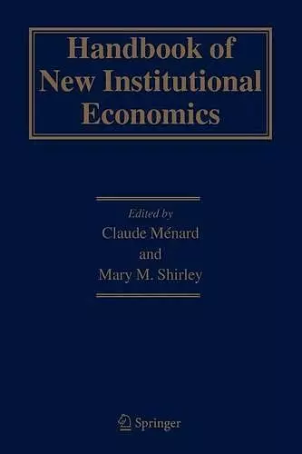 Handbook of New Institutional Economics cover