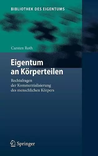 Eigentum an Körperteilen cover