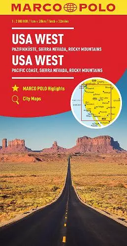 USA West Marco Polo Map cover