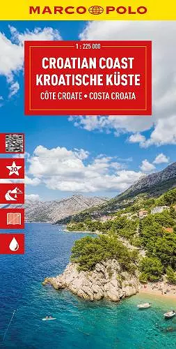 Croatia Coast Marco Polo Map cover
