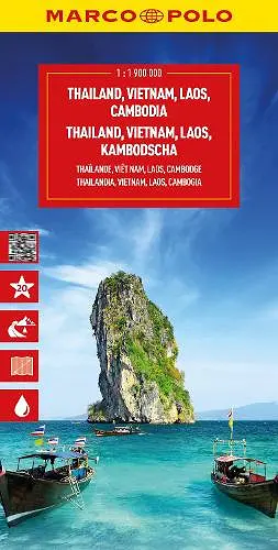 Thailand, Vietnam, Laos, Cambodia Marco Polo Map cover