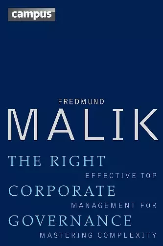 The Right Corporate Governance cover