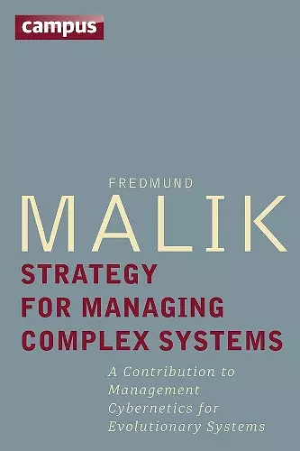 Strategy for Managing Complex Systems cover