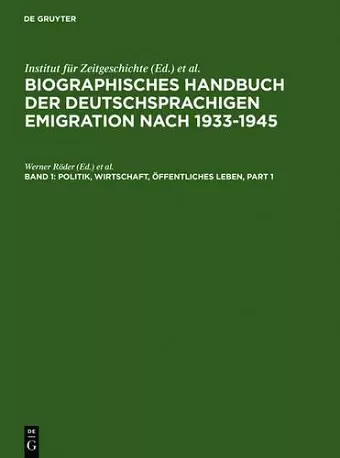 Politik, Wirtschaft, Öffentliches Leben. cover