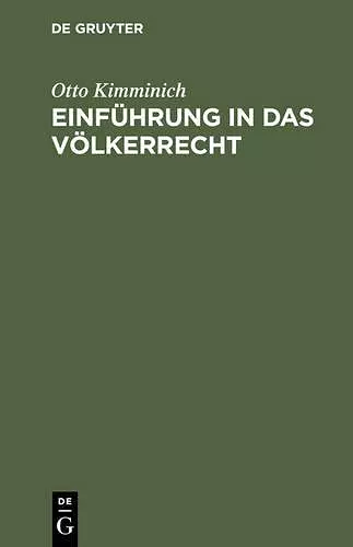 Einführung in Das Völkerrecht cover