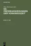 NS-Presseanweisungen der Vorkriegszeit, Band 3/I-II, NS-Presseanweisungen der Vorkriegszeit (1935) cover