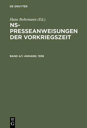 Anhang: 1936 cover
