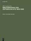Bibliographie zur Zeitgeschichte 1953-1995, Band V, Supplement 1990-1995 cover