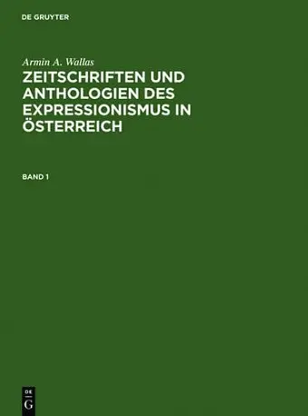 Zeitschriften Und Anthologien Des Expressionismus in Österreich cover