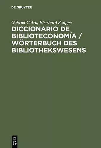 Diccionario de Biblioteconomía cover