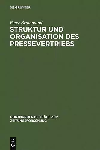 Struktur und Organisation des Pressevertriebs cover