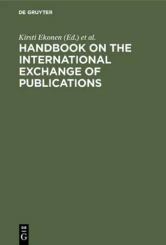 Handbook on the International Exchange of Publications cover