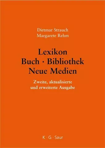 Lexikon Buch - Bibliothek - Neue Medien cover