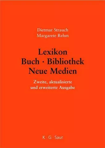 Lexikon Buch - Bibliothek - Neue Medien cover