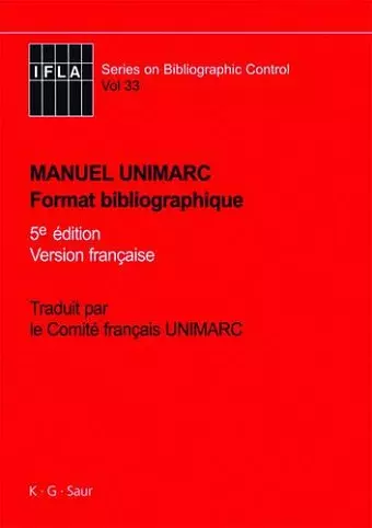 Manuel UNIMARC cover