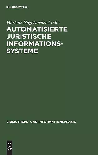 Automatisierte juristische Informationssysteme cover