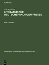 Literatur zur deutschsprachigen Presse, Band 1, [1-13132] cover