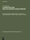 Literatur zur deutschsprachigen Presse, Band 9, 89199-98384. Länder außerhalb des deutschen Sprachraums. Afrika - Amerika - Asien - Australien - Europa cover