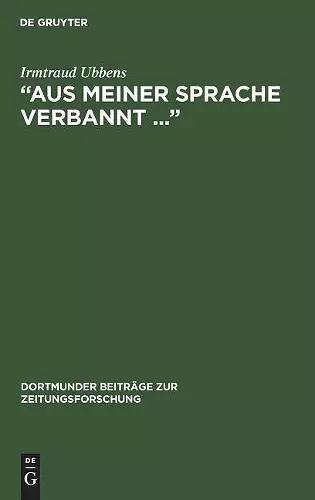 "Aus Meiner Sprache Verbannt ..." cover