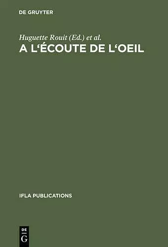 A l'écoute de l'oeil cover