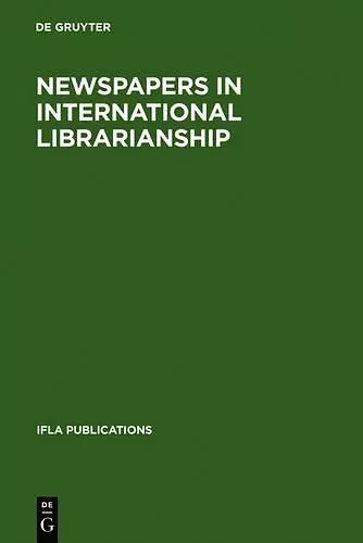 Newspapers in International Librarianship cover