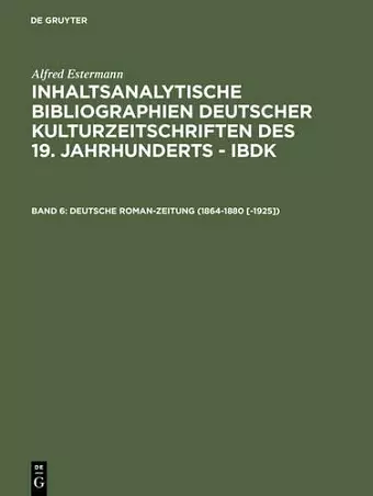 Deutsche Roman-Zeitung (1864-1880 [-1925]) cover