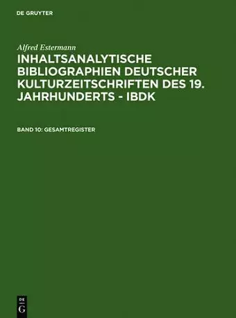 Gesamtregister cover