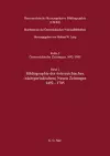 Österreichische Retrospektive Bibliographie, Band 1, Bibliographie der österreichischen (nichtperiodischen) Neuen Zeitungen 1492-1705 cover