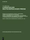 Literatur zur deutschsprachigen Presse, Band 14, 149883-160745. Biographische Literatur. Sco - Zw cover