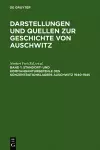 Standort- und Kommandanturbefehle des Konzentrationslagers Auschwitz 1940-1945 cover