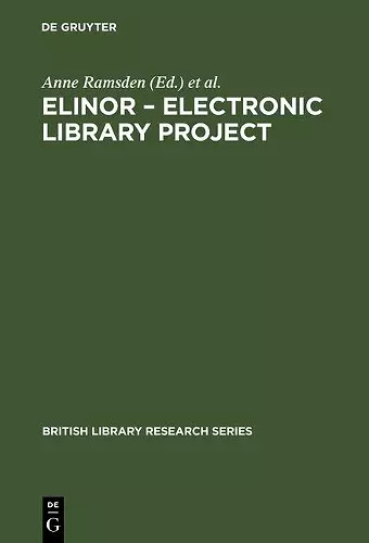 ELINOR – Electronic Library Project cover