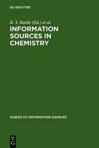 Information Sources in Chemistry cover