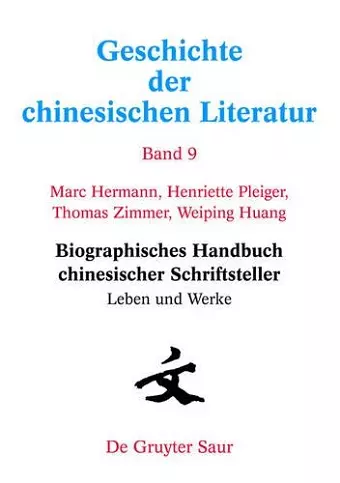 Biographisches Handbuch Chinesischer Schriftsteller cover