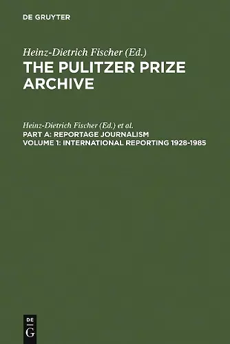 International Reporting 1928-1985 cover