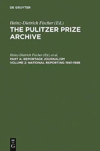 National Reporting 1941-1986 cover