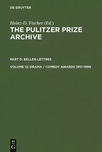 Drama / Comedy Awards 1917-1996 cover