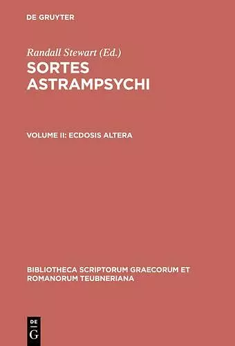 Sortes Astrampsychi II Ecd Al CB cover