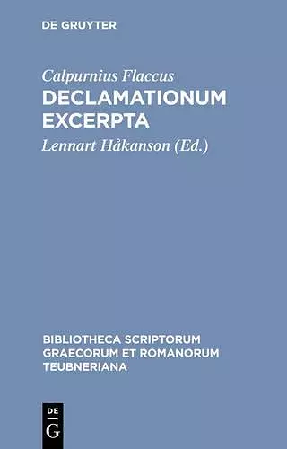 Declamationum cover
