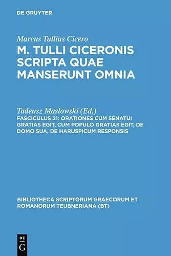 Scripta Quae Manserunt Omnia, fasc. 21 cover