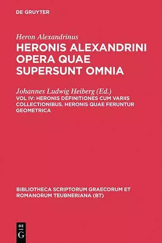 Opera Quae Supersunt Omnia, vol. IV cover