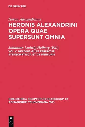 Opera Quae Supersunt Omnia, vol. V cover