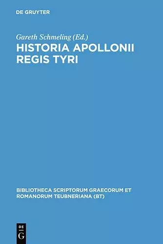 Historia Apollonii Regis Tyri cover