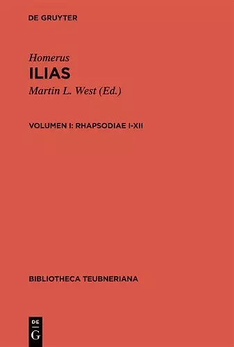 Ilias, vol. I cover