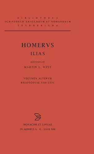 Homerus Ilias CB cover