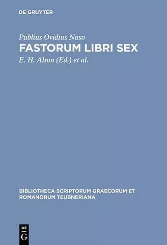 Fastorum Libri Sex Pb cover