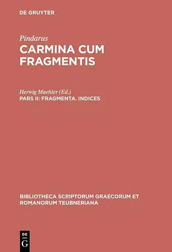 Carmina cum Fragmentis, Pars II cover