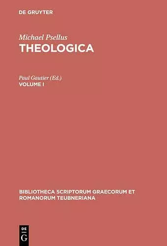 Theologica, vol. I cover