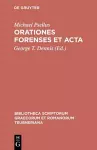 Orationes Forenses et Acta cover