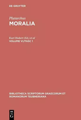 Plutarchus, Moralia CB cover