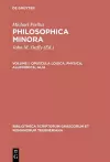 Philosophica Minora, vol. I cover